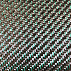 metal wire green&silver twill carbon fiber fabric .jpg